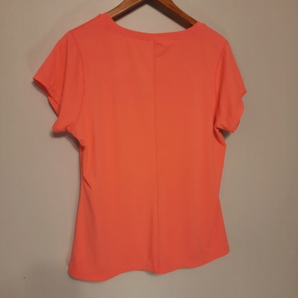 Hyba by Reitmans Neon Coral Workout Tee - Picture 6 of 8